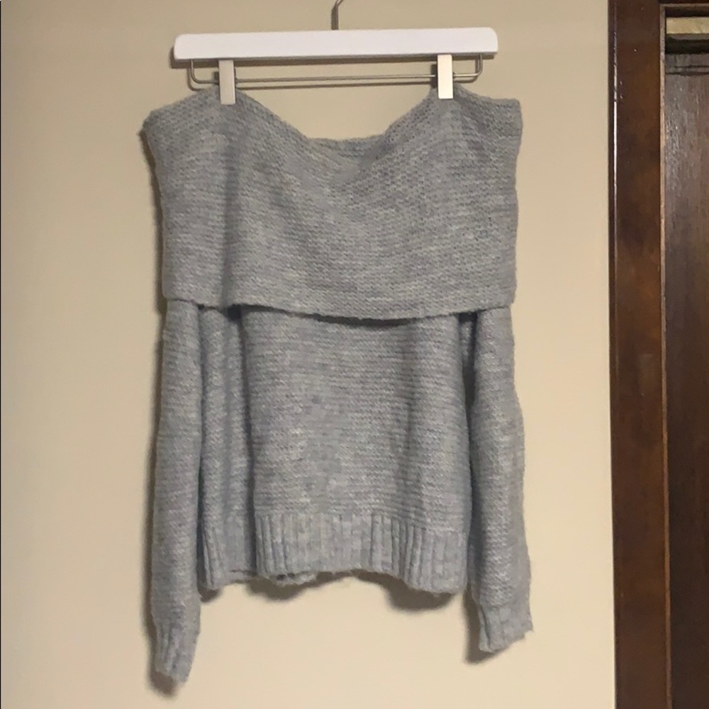 Off the shoulder sweater